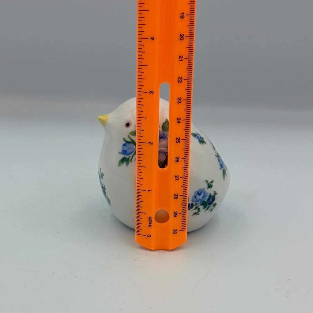 Vintage Napcoware Blue Rose Floral Bird Chick Figurine Japan Ceramic 3 Inch - Picture 7 of 8